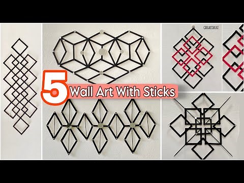 5 DIY Wall Art Ideas Using Sticks | Easy & Stylish Home Decor"