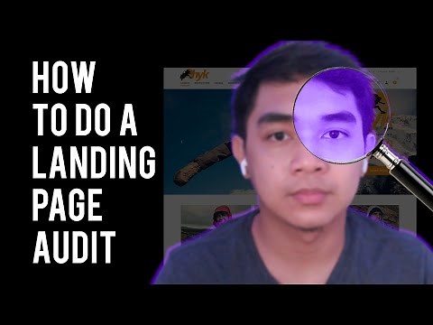 How to do a landing page audit (Tagalog) - Errol Tiozon