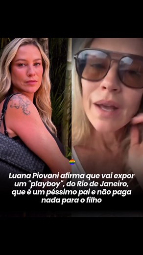 Hotel Mazzafera on Instagram: "Luana Piovani causou nos stories falando de um “playboy” carioca famoso, que, segundo ela, é um zero à esquerda como pai. O cara não ajuda financeiramente em nada, e a mãe tem que segurar a barra sozinha. O detalhe? Ela ainda perguntou pra galera se deve ou não revelar quem é o cidadão. Quem será? Sigam @hotelmazzafera para mais  ( imagem/reprodução: internet)"