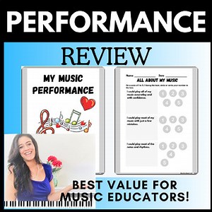 Music Performance Reflection | Concert Evaluation | Elementary Self-Assessment