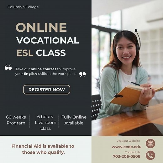 Online Vocational ESL Class!