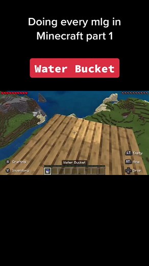 Doing every mlg in minecraft part 1 #minecraft #foryou #foryoupage #fyp