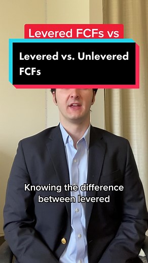 Levered vs. Unlevered FCFs #banking #finance #ebitda #investmentbank #nyc #financetips