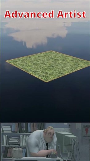 Blender Noob vs Pro: Creating Realistic Grass #blender #blendertutorial #blendercommunity #blender3d