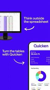 Still using spreadsheets? There’s a simpler way. Quicken’s easy-to-use money manager connects all your finances right at your fingertips. | Quicken