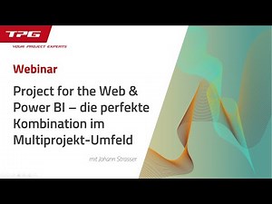 Project for the Web + Power BI – die perfekte Kombination für Multiprojektmanagement