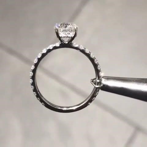 The Secret Sparkle: Round Cut Lab-Grown Hidden Halo Ring