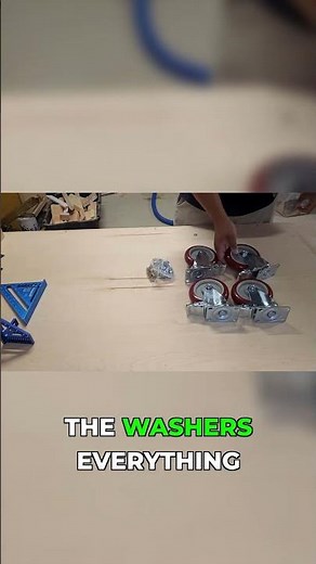 Heavy Workbench? Add These Casters #woodworking #workshop #hack