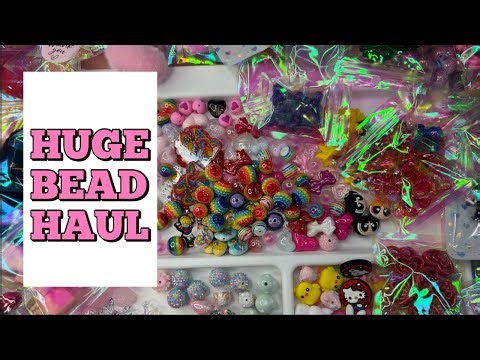 COME SEE MY HUGE BEAD HAUL FROM @THE_CRAFTY_GURL (the Rosette Guru)