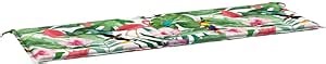 vidaXL Garden Bench Cushion, Multicoloured, 150 x 50 x 3 cm in Oxford Fabric