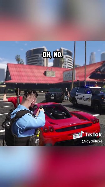 Stealing Cars as Fake Cop #gtarp #fivem #breezyrp