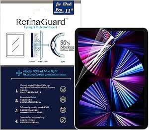 Amazon.com: RetinaGuard Anti Blue Light Screen Protector for 2022-2018 iPad Pro 11 Inch, Compatible with iPad Air 5th Gen/iPad Air 4th Gen, SGS and Intertek Tested, Blocks Harmful Blue Light : Electronics