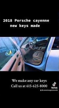2018 Porsche Cayenne Key Replacement & Programming in Nashville TN | Armstrong Locksmith