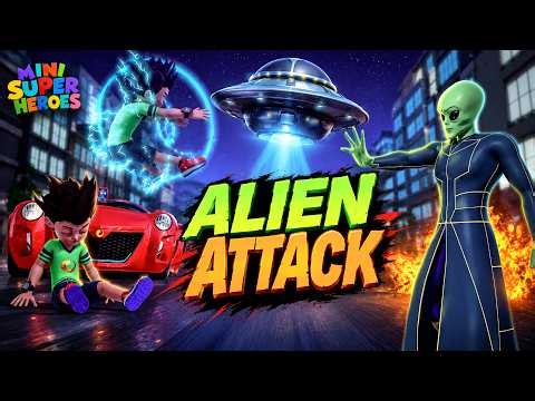 Alien Attack👽 | Ep 56 | Mini Super Heroes