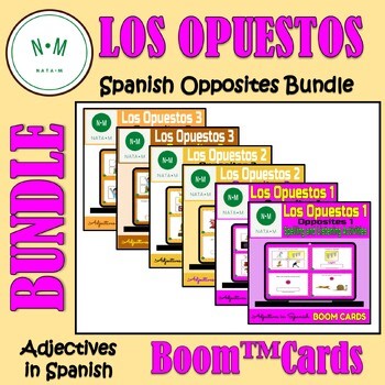 Spanish Boom™ Cards: Los Opuestos - Spanish Opposites Bundle