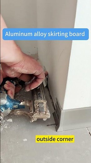 Aluminum alloy skirting baseboard install video