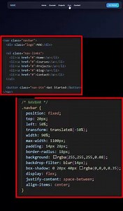 How to create navigation bar using html and css #coding #htmlcss #cssanimation #cssfilters