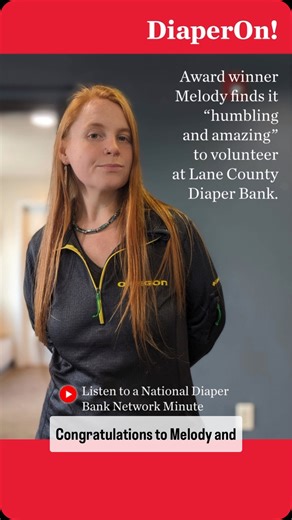 New Episode!  Hear from DiaperOn! Award winner, Melody, about her experience volunteering at Lane County Diaper Bank in Springfield, OR on NDBN Minute Episode 30. Her dedication to helping families in need highlights the incredible impact of volunteering in our communities! You can make an impact, too! Support NDBN and our network of 300+ basic needs banks at the link in our bio! ✨ | The National Diaper Bank Network | Facebook