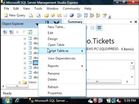 Microsoft Excel, SQL & Internet Tips : Entering Data Using SQL Management Studio