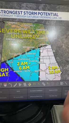 ⚠️Friday night update on the flooding threat and potential for some stronger storms overnight in Alabama. | Jason Simpson