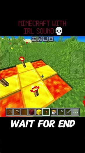 MINECRAFT with irl sound 💀 #minecraft #short