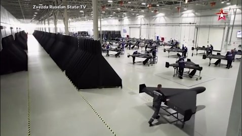 Russia State TV Airs Footage Inside Drone Factory