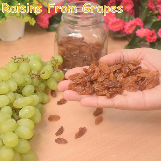 Learn how to make raisins at home from grapes. | Recipeana