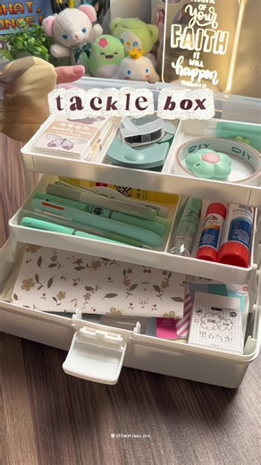 Organizing Stationery Supplies with a Tackle Box