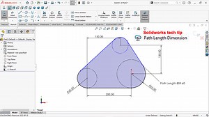 Solidworks Tech Tip : Path length dimension most important feature for pulley and belt design | Malviya CAD Solution
