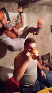 Guy Fails to Fart on Friend's Head