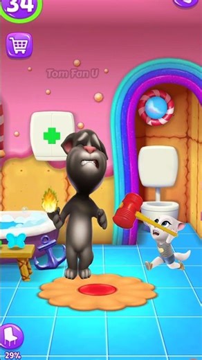 Help me Angela My Talking Tom 2 🤯 #shorts #tom #cartoon #cute #mytalkingtom2 #viral