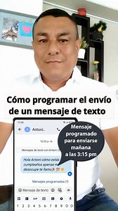 102K views · 1.3K reactions | Cómo programar el envío de un mensaje de texto | Antonitips | Facebook