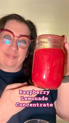 Refreshing Raspberry Lemonade Concentrate #canning #lemonade