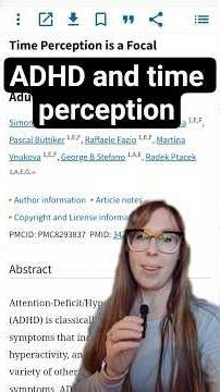 ADHD and time perception #adhd