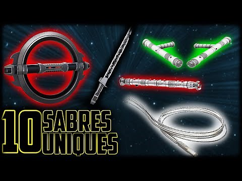 10 UNIQUE TYPES OF LIGHTSABERS! - Star Wars