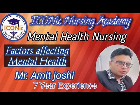 Factors Affecting Mental Health | Mental Health Nursing | Mr. Amit Joshi | ICONic Nursing Academy