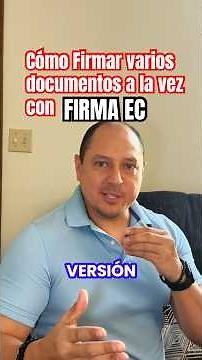 Como firmar en varios documentos a la vez con tu firma electrónica en FIRMA EC #sercop #firmaec