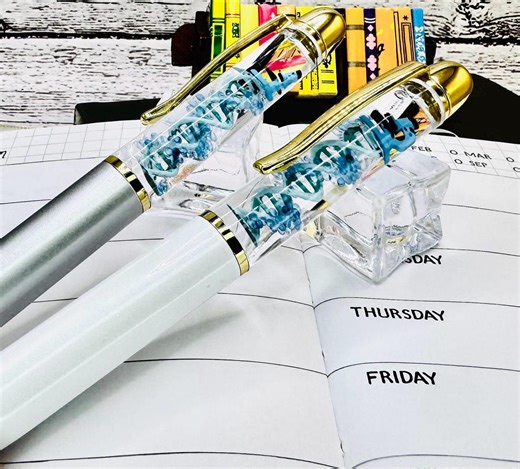 Handmade DNA Helix Float Pen: Biology Science Gift - Etsy