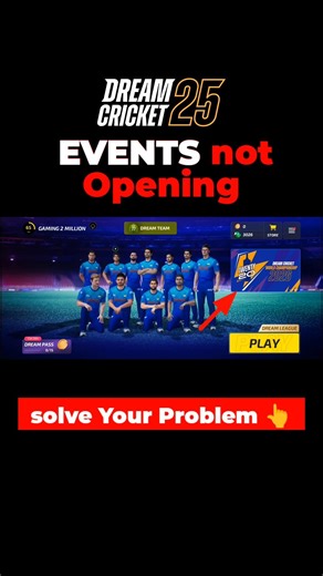 🤔dream cricket 25 World cup not opening👆