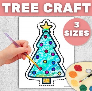 Christmas Tinfoil Art Craft for Kids: Printable Tree Templates - Etsy UK