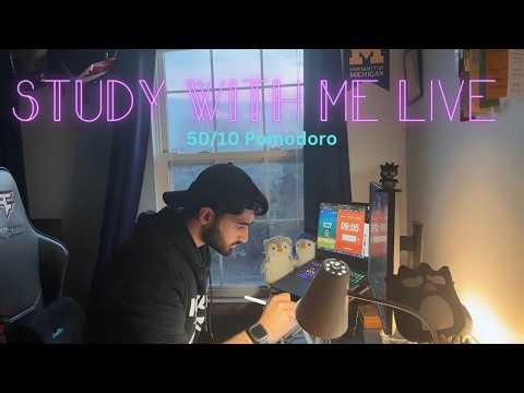 11 Hour Study With Me LIVE | Medical Student - USMLE Step 1 | 50/10/70 Pomodoro (03/05/2026)