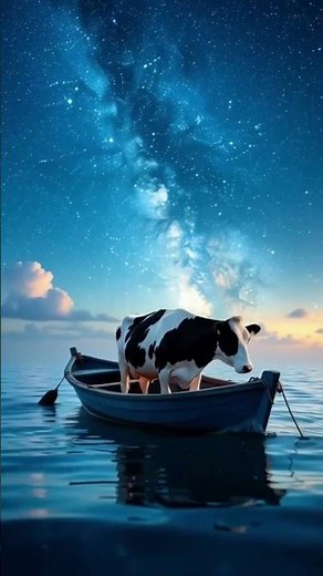 The Enigmatic Cow Floating in the Ocean: A Unique Sight!