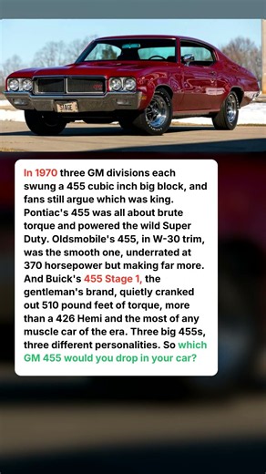 Three GM Brands Built a 455. Which Was the Best? #shorts #car #automobile