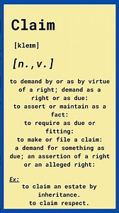📚 Claim Meaning & Usage | Learn English Vocabulary in 60 Seconds! #grammartips