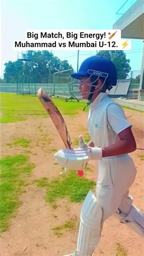Mumbai Under-12 vs Muhammad Shaikh 🔥Entry Like a Pro 🏏🏆 #shorts #mumbaicricket #viral #u12cricket