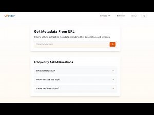 URLyzer: How to get website metadata from an online URL