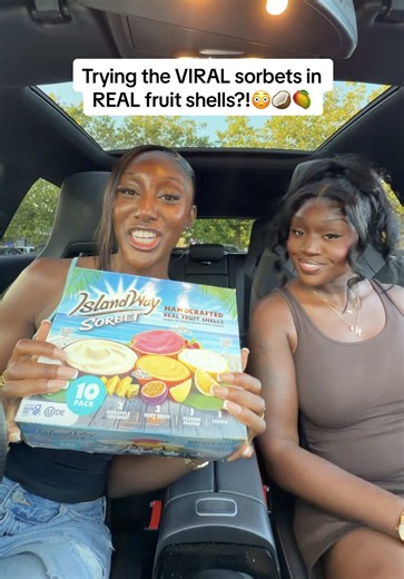 taste testing the REAL fruit shell sorbets from Costco!!😳🥥 @Amina #fyp #viral #foodtok #costco #fruitsorbet
