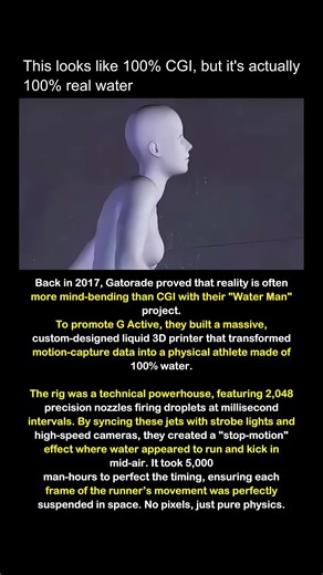 Back in 2017, Gatorade brought ‘Water Man’ to life using real water
