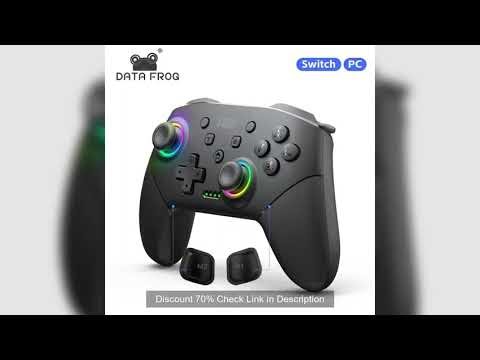 DATA FROG Wireless Switch Pro Controller for Switch/Switch OLED Programmable Joystick for PC Gamepad