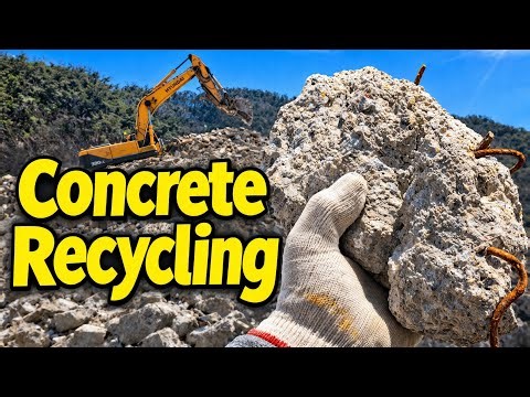 From Waste to Profit | Insane Concrete Recycling Process